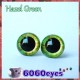 1 Pair 12mm or 15mm Hazel Green eyes, Safety eyes, Animal Eyes, Round eyes